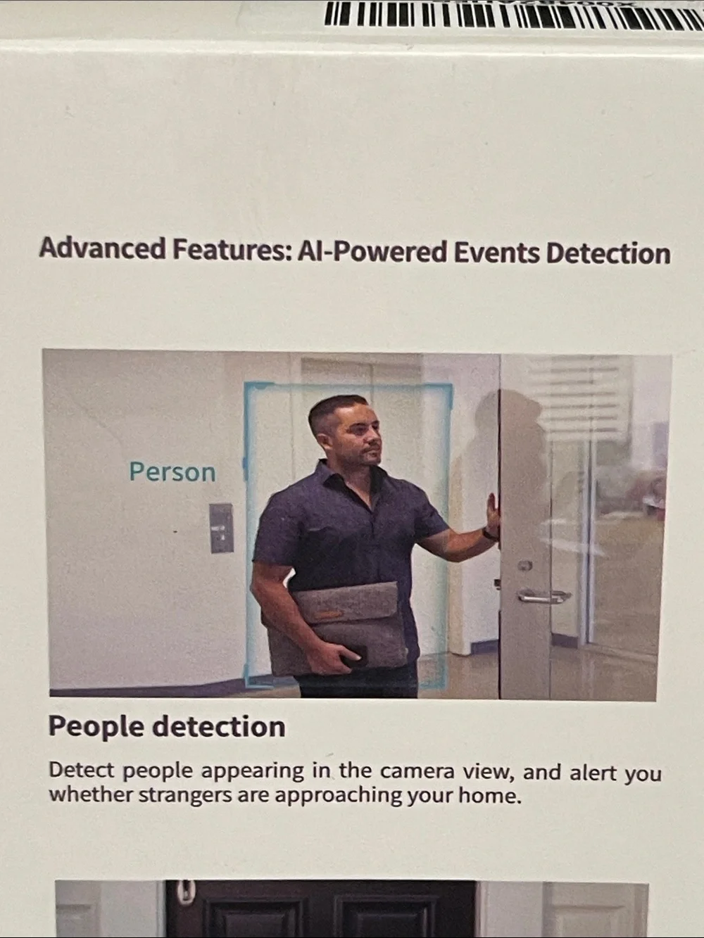 Smart Battery Camera (White) - Wire-Free 2K HD, Event Detection